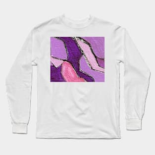 Abstract Painting 2c49 Fandango Fuchsia Lavender Long Sleeve T-Shirt